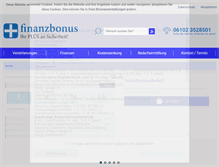 Tablet Screenshot of finanzbonus.com